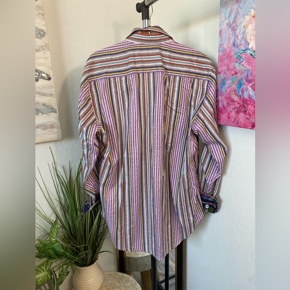 Robert Graham Long Sleeve Shirt Size M - Picture 5 of 5